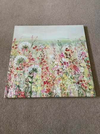 Image 1 of 60x60cm Next Floral Canvas in Perfect Condition