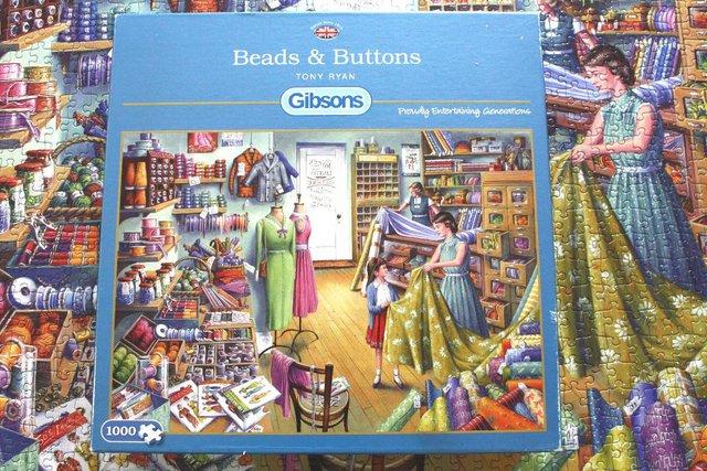 Image 1 of Gibson's ' Beads And Buttons '1000 Piece Jigsaw By Tony R