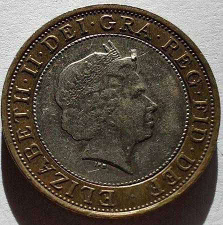 Image 2 of 2007 £2 Coin Act of Union in very good condition