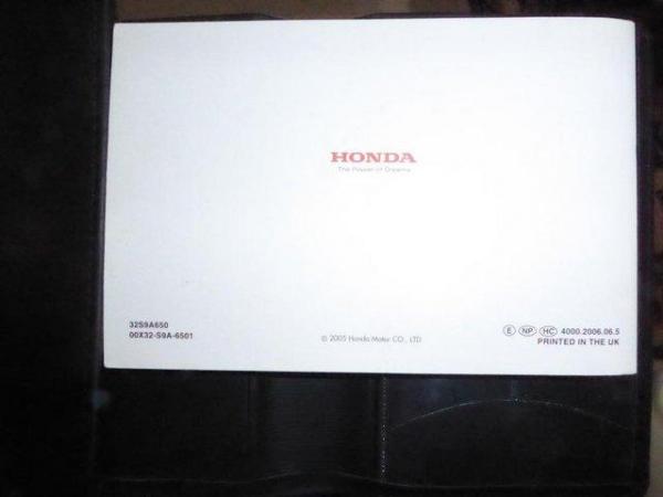 Image 2 of Honda CRV 2002 to 2006 Owners Manual