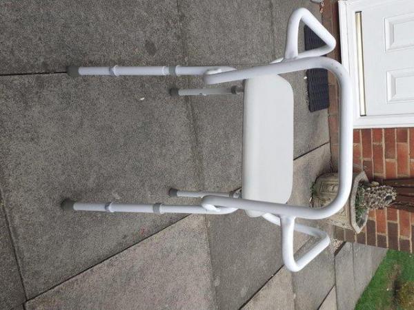Image 1 of Shower Chair Adjustable Height