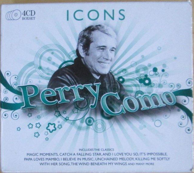 Preview of the first image of Perry Como 4CD Set - ICONS by Sony Music.