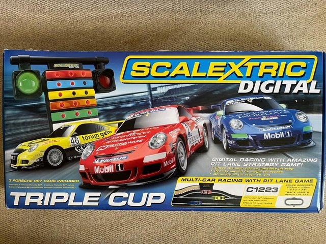 Preview of the first image of Scalextric Digital "Triple Cup" Layout (C1223).