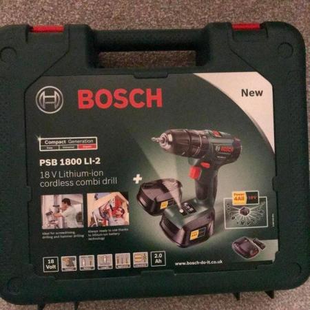 Image 4 of For Sale Bosch 18v Lithium-ion Cordless Combi Drill