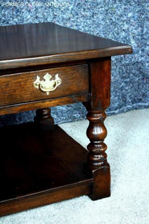 Image 58 of A TITCHMARSH & GOODWIN STYLE OAK TWO DRAWER COFFEE TEA TABLE