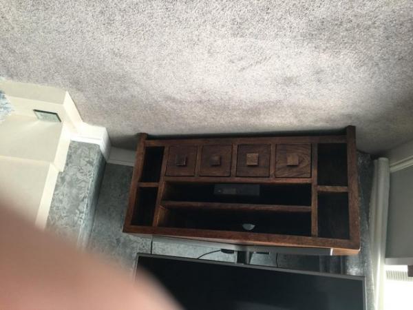 Image 2 of Mango Wood TV corner unit & matching tall drawers £50 each