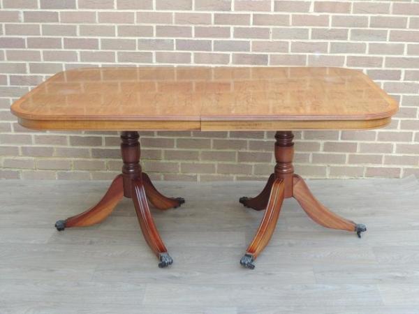 Image 7 of Burr Wood Extendable Foldable Dining Table (UK Delivery)