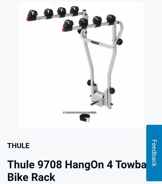 Preview of the first image of Thule Hang On 9708 4-bike carrier.