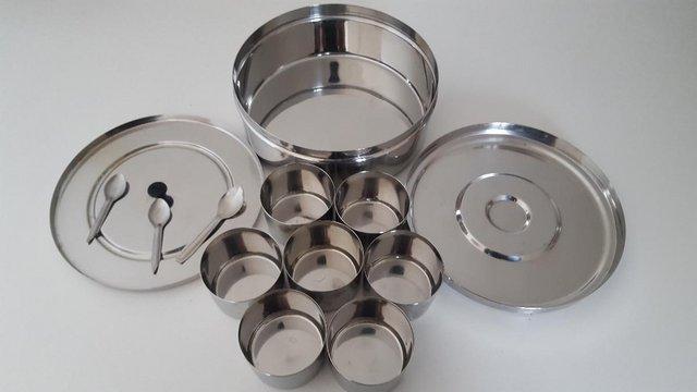 Preview of the first image of Stainless Steel Spice Container – Excellent Condition.