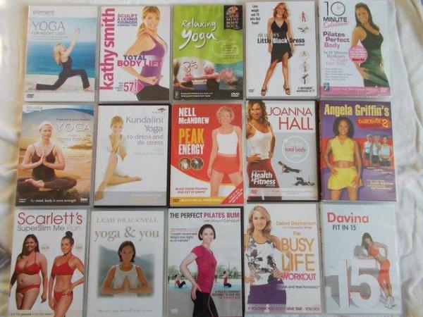 Image 1 of Health Fitness Pilates, Yoga Relaxation 16 Dvd's & book