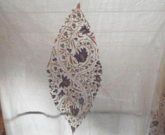 Image 2 of Vintage Silk Table Cloth or Bedspread