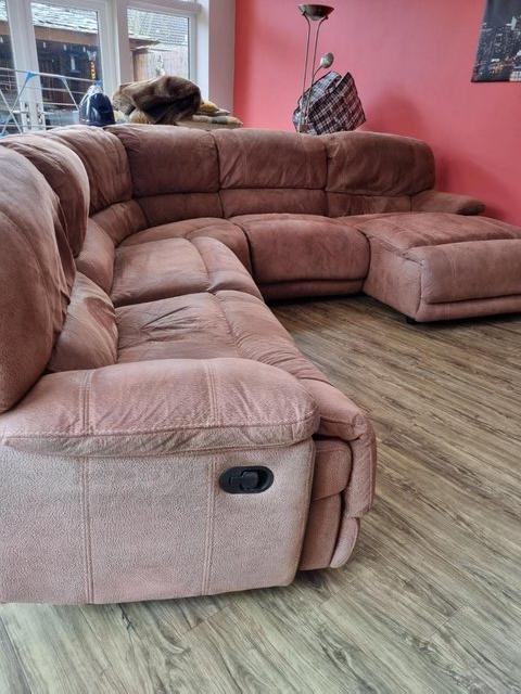 Preview of the first image of Corner Sofa with Recliner.