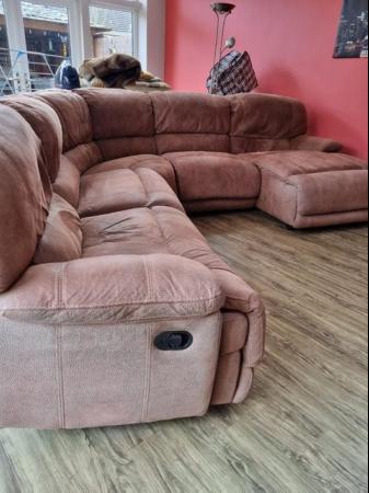 Image 1 of Corner Sofa with Recliner