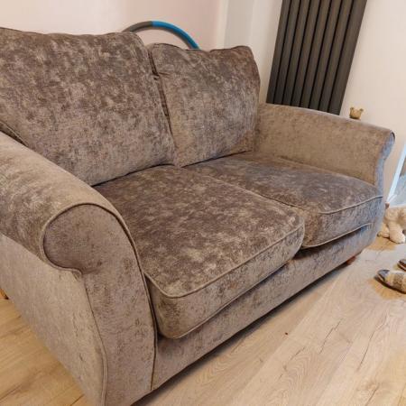 Image 3 of Next Ashford 2seater dark grey velvet sofa