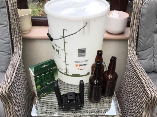 Image 3 of Home Brewing assories including brewing tub