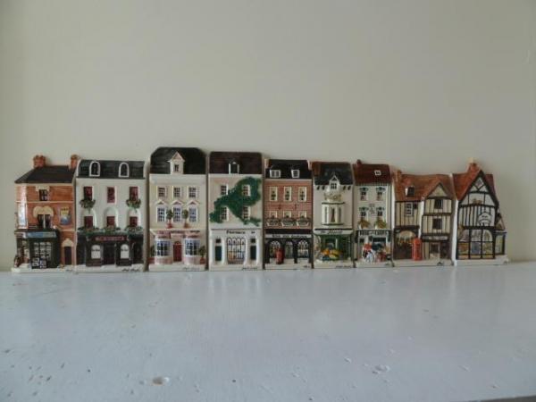 Image 2 of HAZEL CERAMICS 'A NATION OF SHOPKEEPERS' SET OF 8 PLAQUES