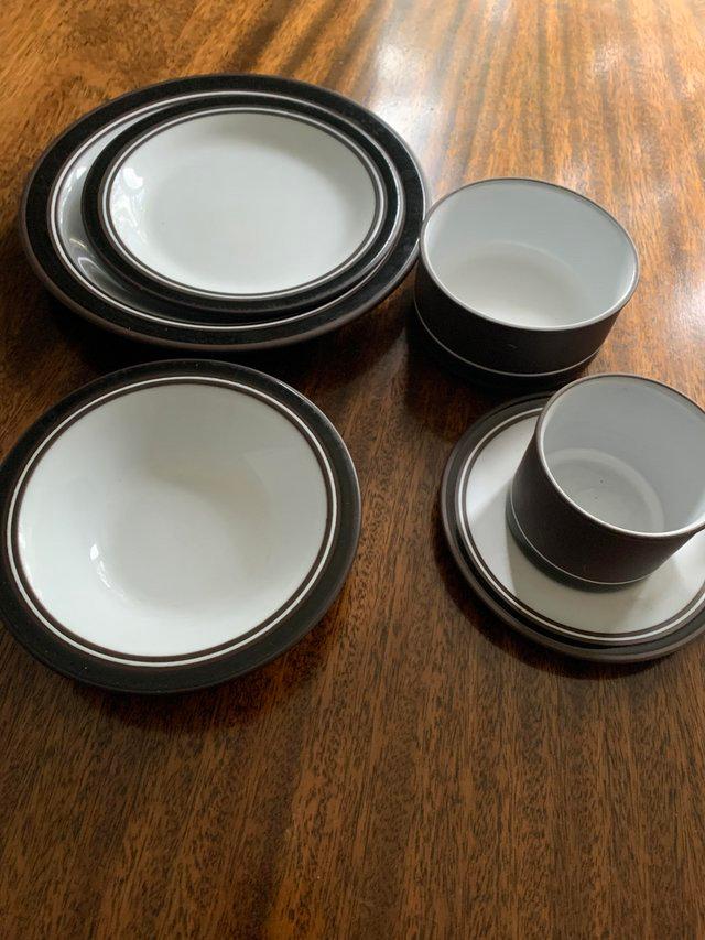 Preview of the first image of Vintage Hornsea “Contrast” tableware.