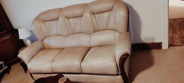 Image 1 of FREE three-seater leatherette sofa