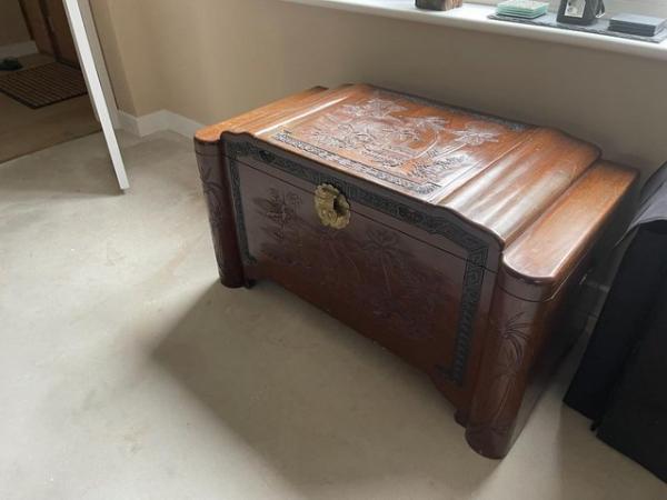 Image 1 of Beautiful Camphor wood chest for sale