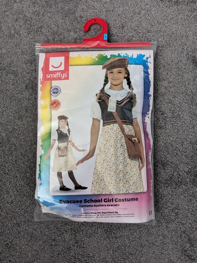 Preview of the first image of Child WW2 / evacuee fancy dress costume age 10-12 - AS NEW.
