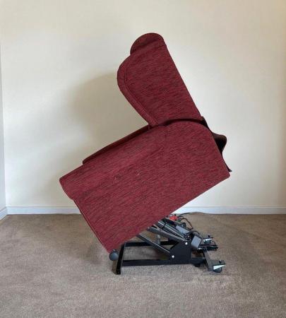 Image 11 of LUXURY ELECTRIC RISER RECLINER RED WINE CHAIR ~ CAN DELIVER