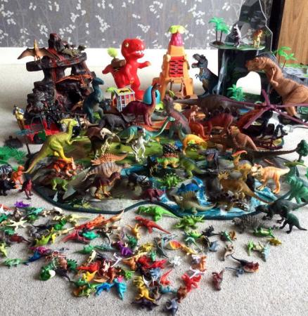 Image 1 of Dinosaur Toys. HUGE Bundle - 180 Dinosaurs and lots more