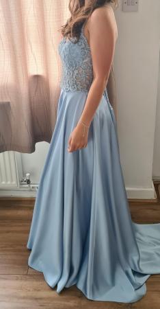 Image 3 of Beautiful Baby Blue Prom Dress