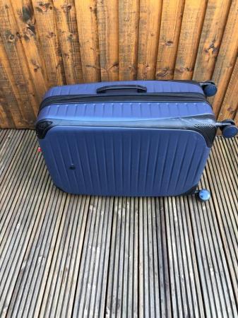 Image 3 of Pair of Large IT Airforce Blue Hardshell Suitcases