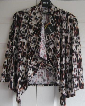 Image 1 of NEW Waterfall front Jacket by Kaleidoscope, size 12