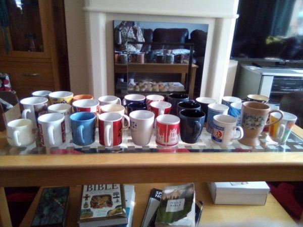 Image 1 of Selection of varied drinking mugs.