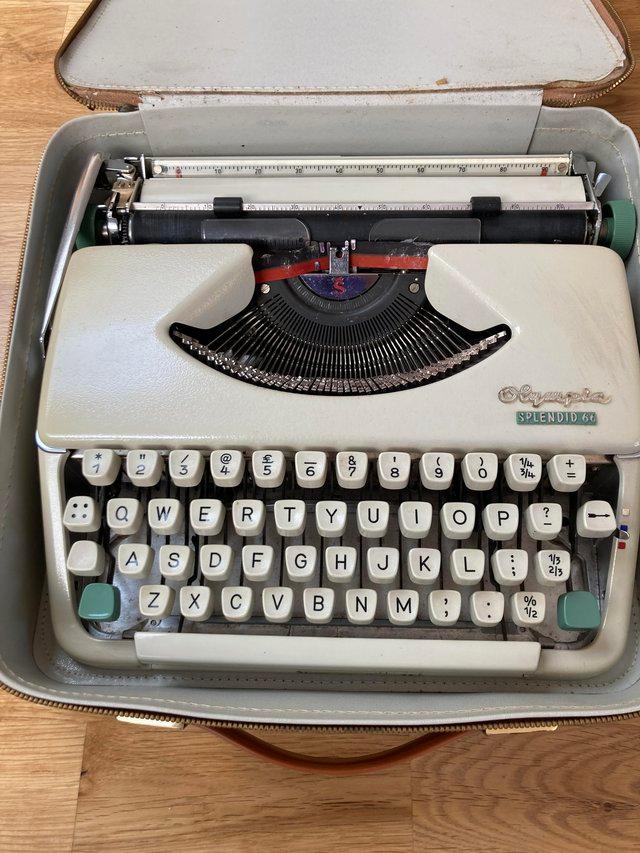 Preview of the first image of Vintage 1960’s typewriter in original carry case..