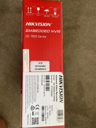 Image 3 of Brand new in box Hikvision video recorder and 2 cameras