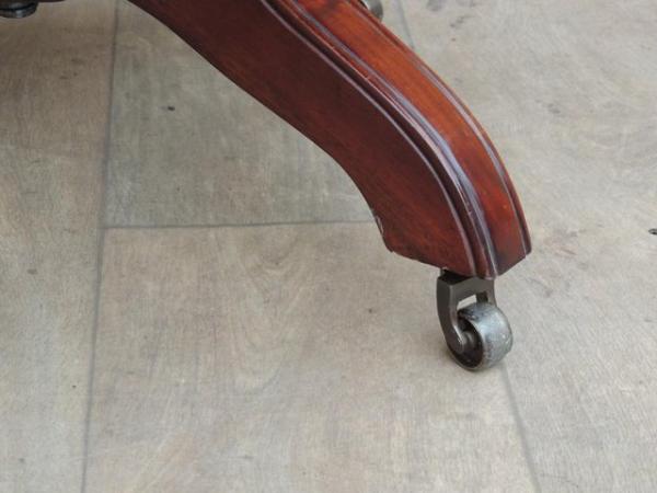 Image 12 of Vintage Chesterfield Captains Chair on Brass Castors (Delive