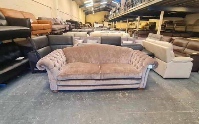 Image 5 of Ex-display Loch Leven mink fabric 4 seater sofa