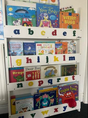 Image 1 of Tidy Books® Kids Bookcase, Wooden ABC Bookcase