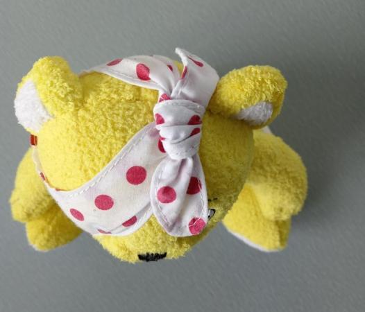 Image 16 of Children in Need Small Pudsey Bear Soft Toy & Key Ring..