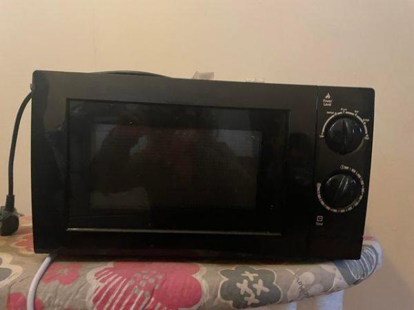 Image 1 of Black microwave for sale excellent condition
