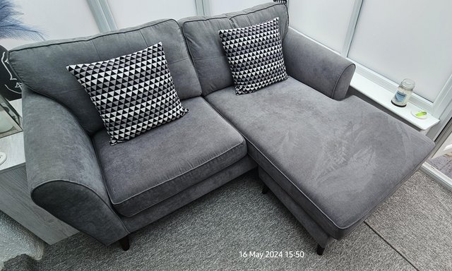 Preview of the first image of dfs chaise sofa like new.