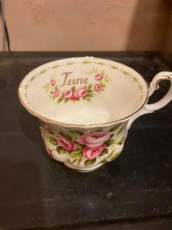 Image 2 of Royal Albert flowers of the month cup - June - roses