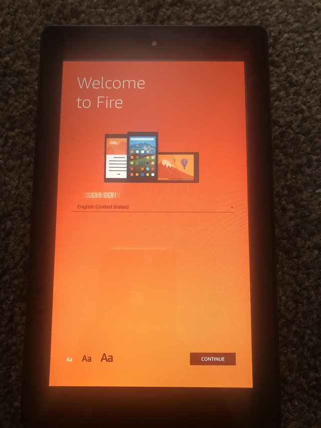 Preview of the first image of Amazon fire 7 7th generation tablet.