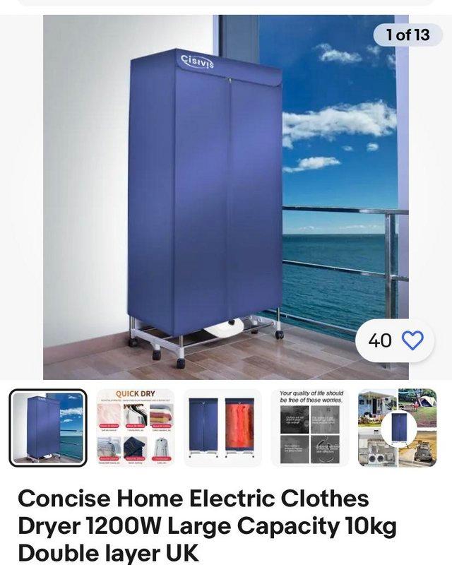 Preview of the first image of Concise heated indoor clothing dryer.