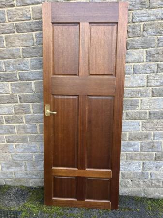 Image 1 of Solid Wood Mahogany Door