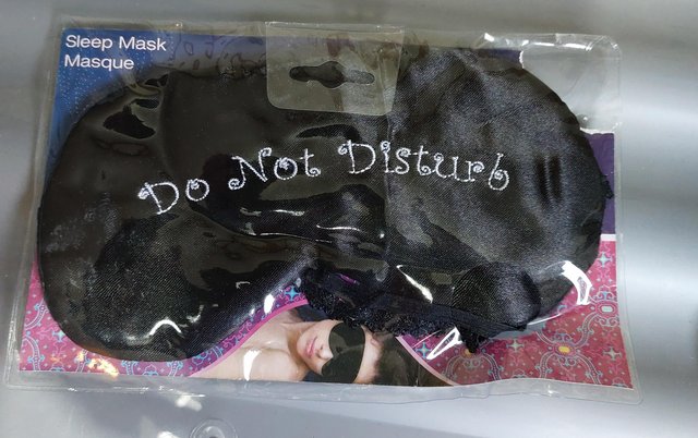 Preview of the first image of Do not disturb sleep mask, brand new.