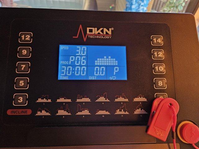 Preview of the first image of DKN Eco Run Treadmill with HR belt.