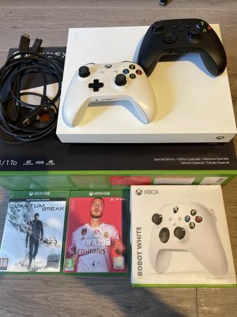 Image 1 of Xbox model X special edition (robot white) REDUCED