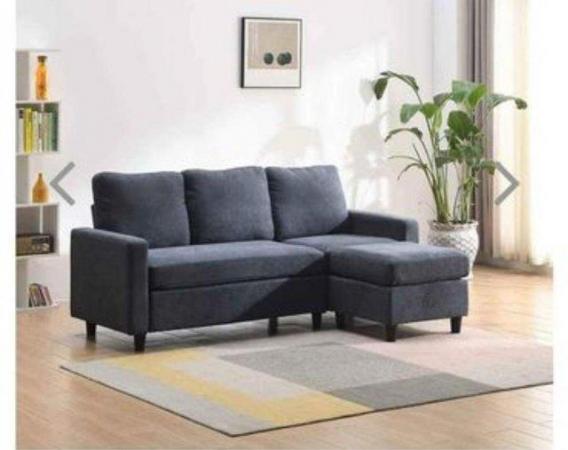 Image 3 of Campbell 3 Seater Sofa With Reversible Chaise In Dark Grey