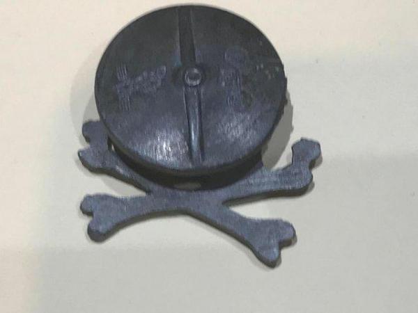 Image 2 of German military screw back badge of the SS