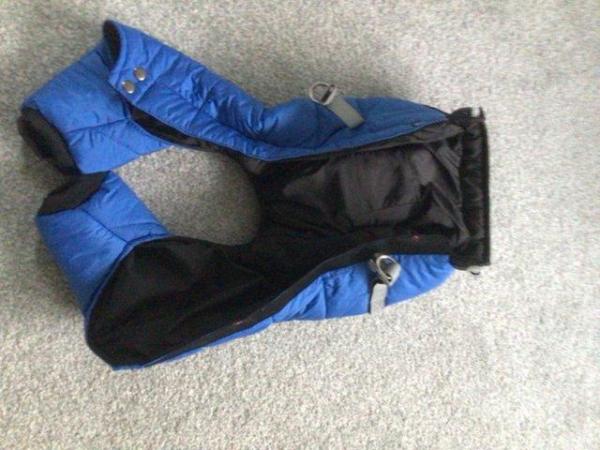 Image 2 of New Blue Padded Winter Coat for Small Dog Breeds