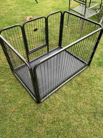 Image 6 of Puppy/dog playpen with removable tray