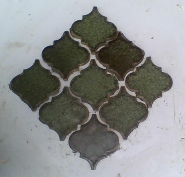 Preview of the first image of vintage ceramic tiles - base colour - green.